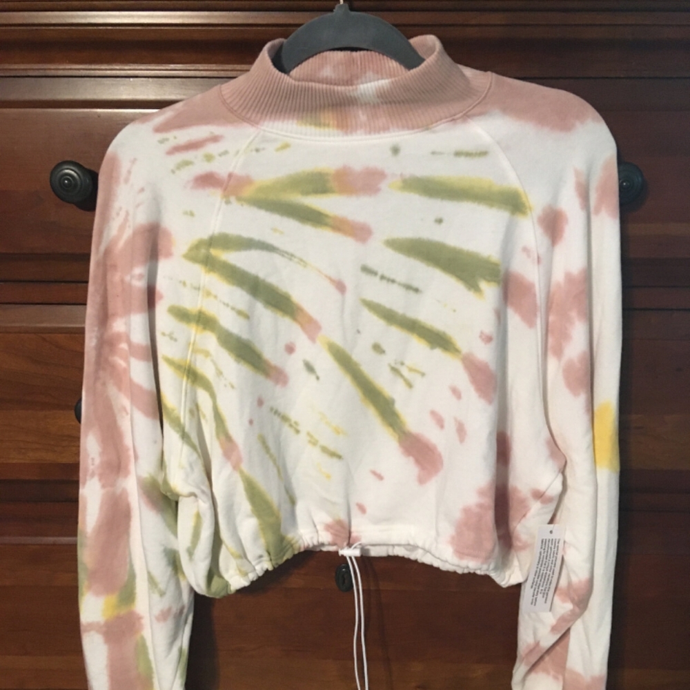 Aeropostale tie dye crop sweater